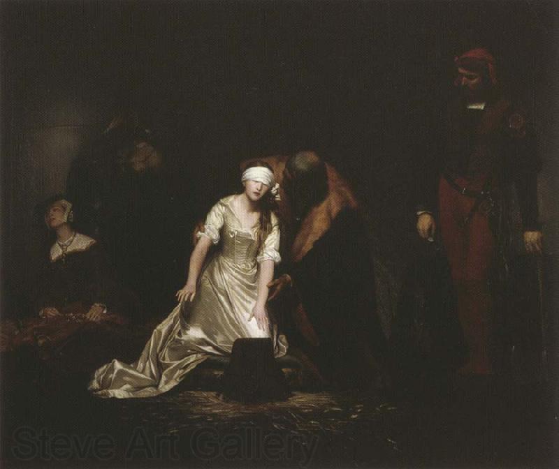 Paul Delaroche Execution of Lady jane Grey